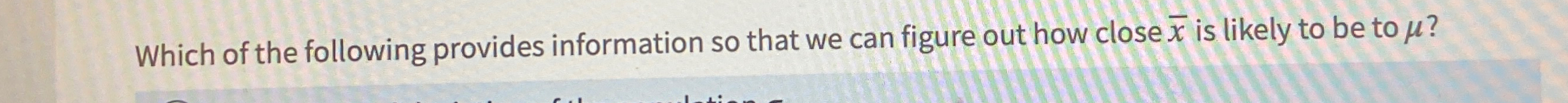 which od the following provides information so