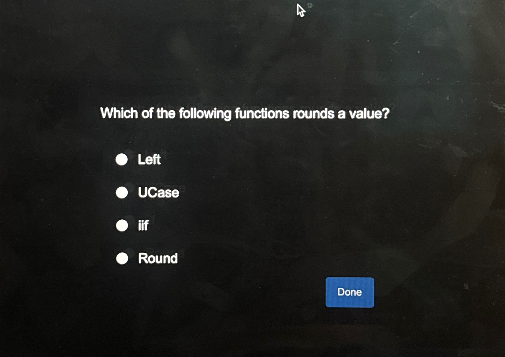 Which of the following functions rounds a value?