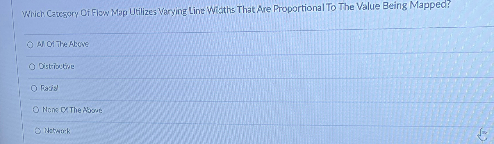 Which Category Of Flow Map Utilizes Varying Line