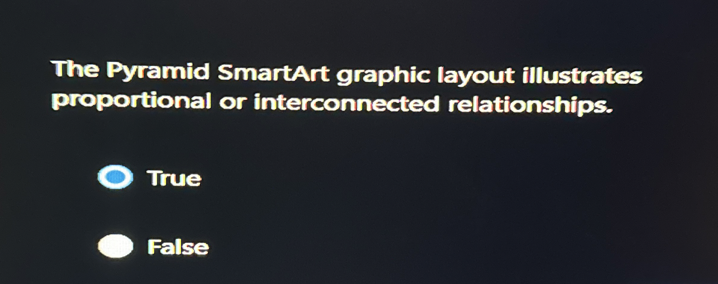 The Pyramid SmartArt graphic layout illustrates