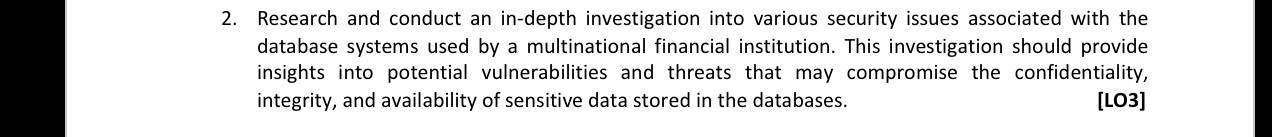 Research and conduct an in - depth investigation