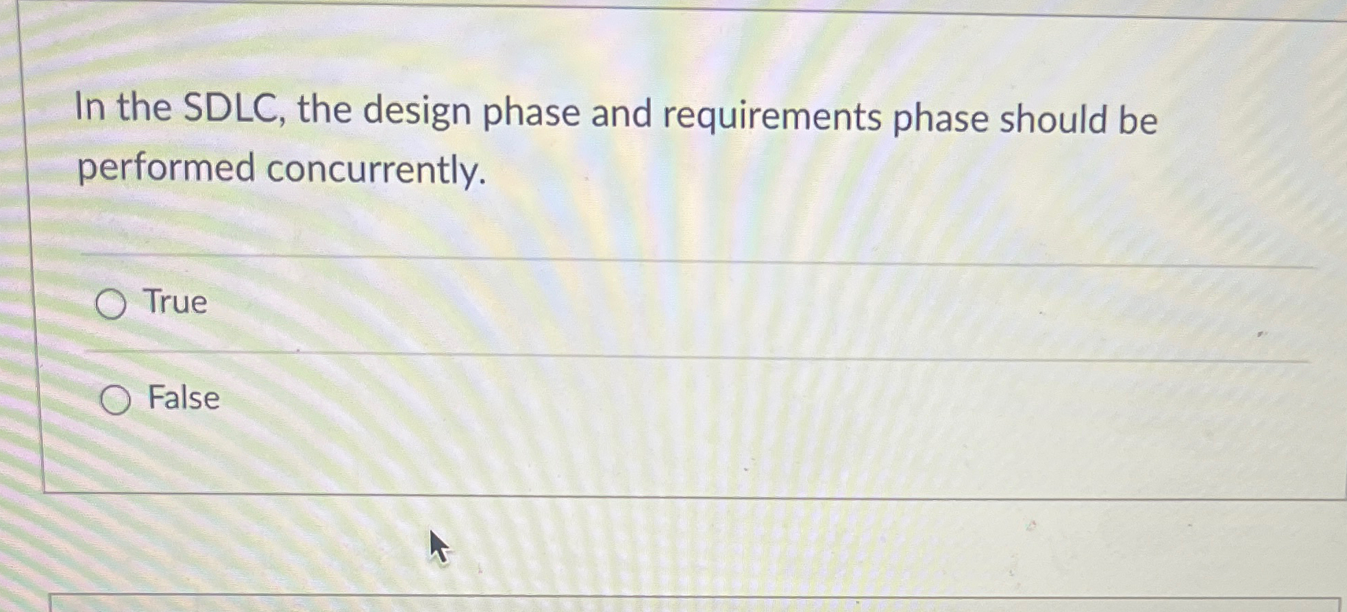 In the SDLC , the design phase and requirements