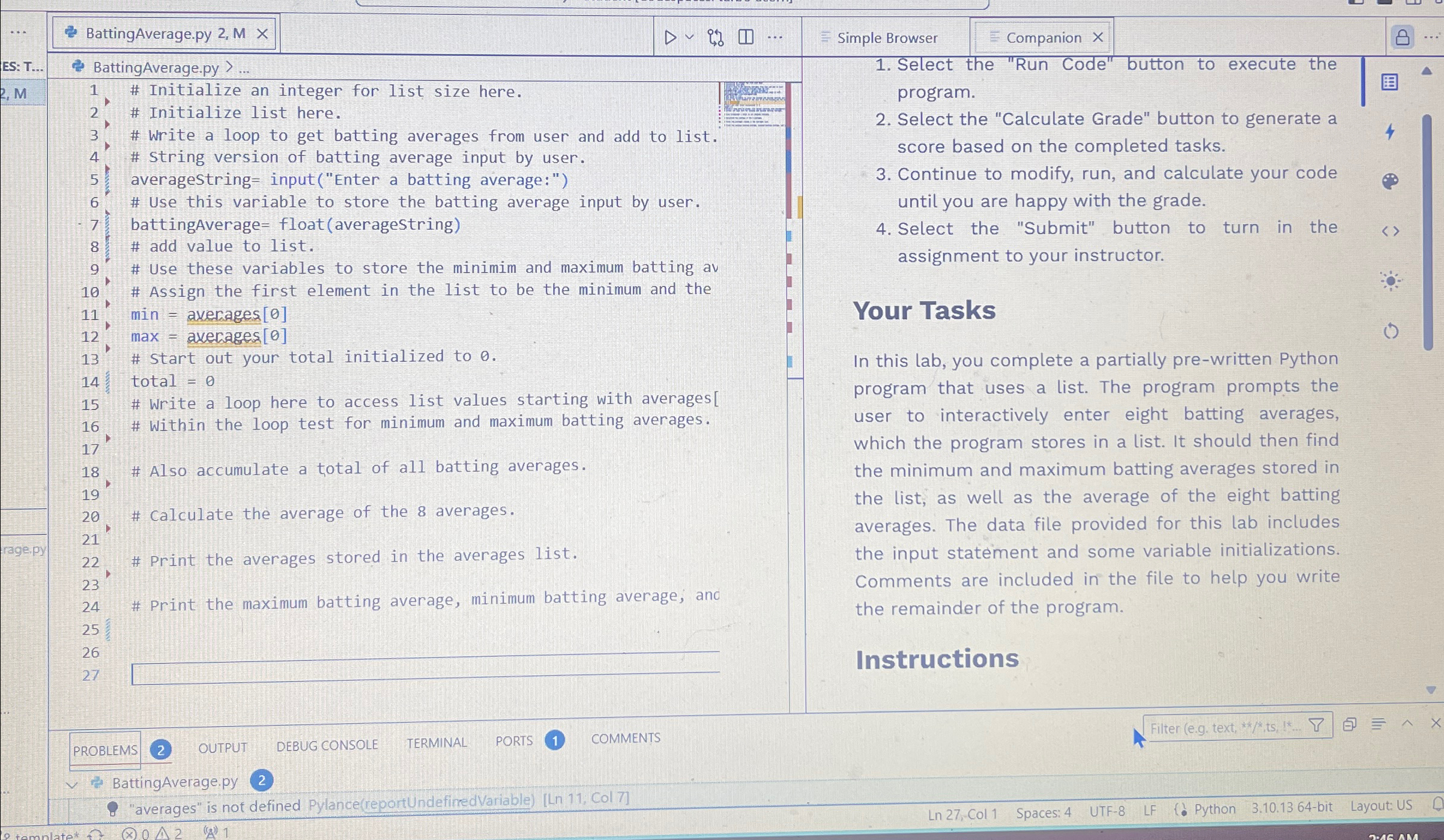 I have to use a while loop in this python program