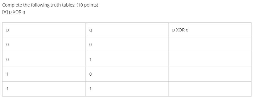 [ B ] ( p v v r ) ? ? notqComplete the following