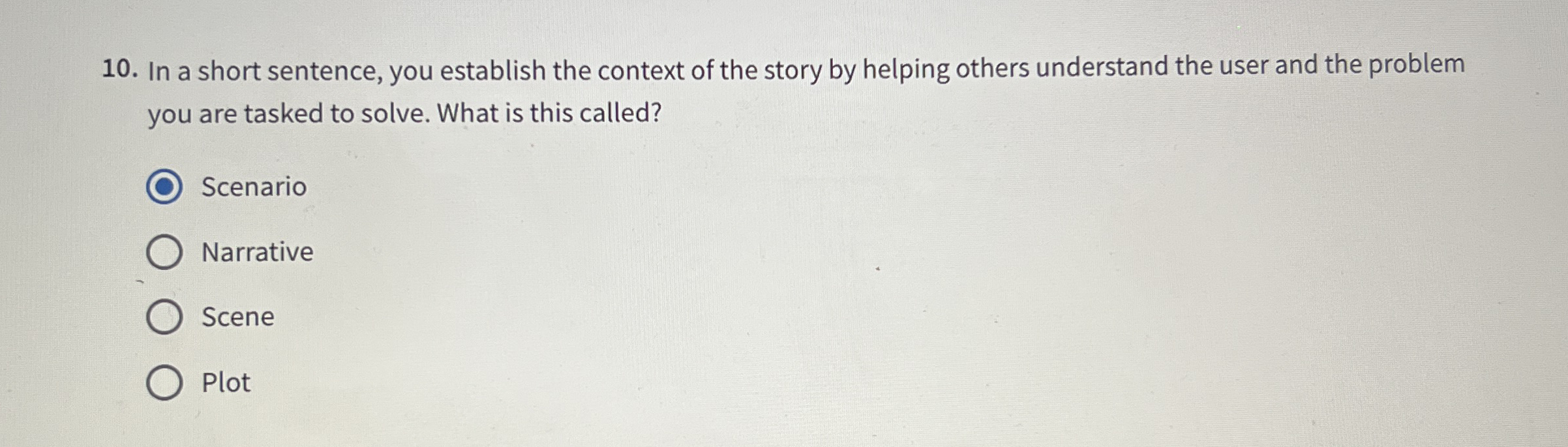 In a short sentence, you establish the context of