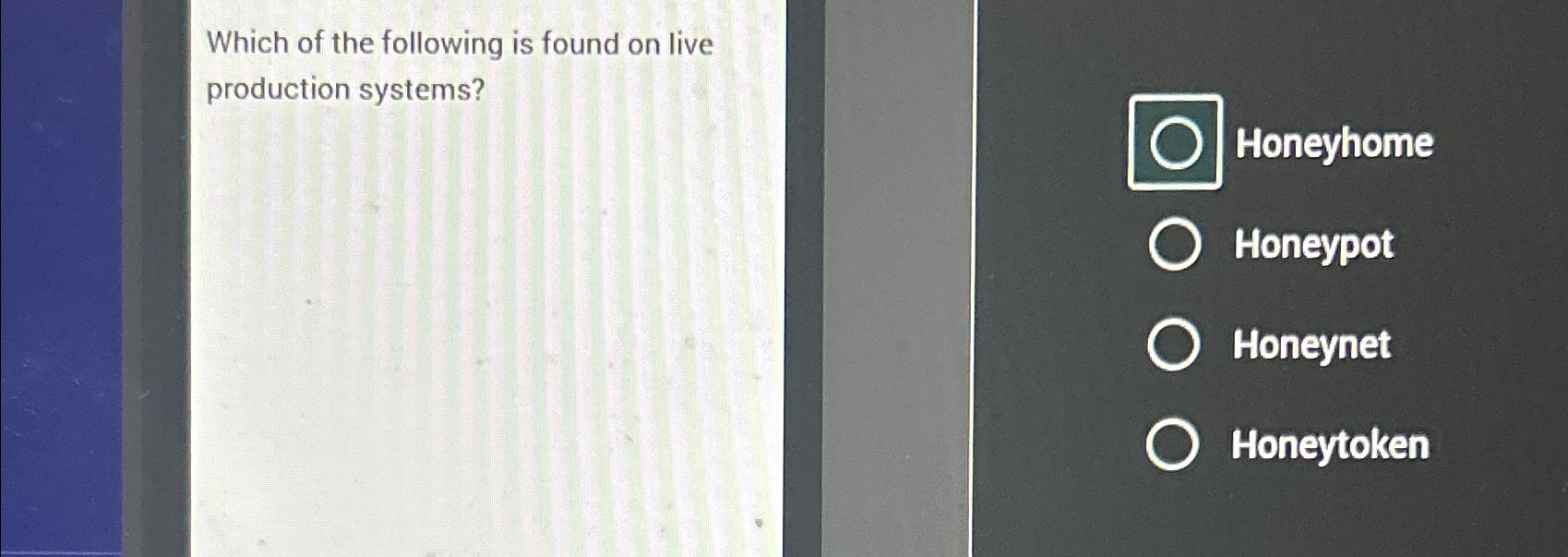 Which of the following is found on live