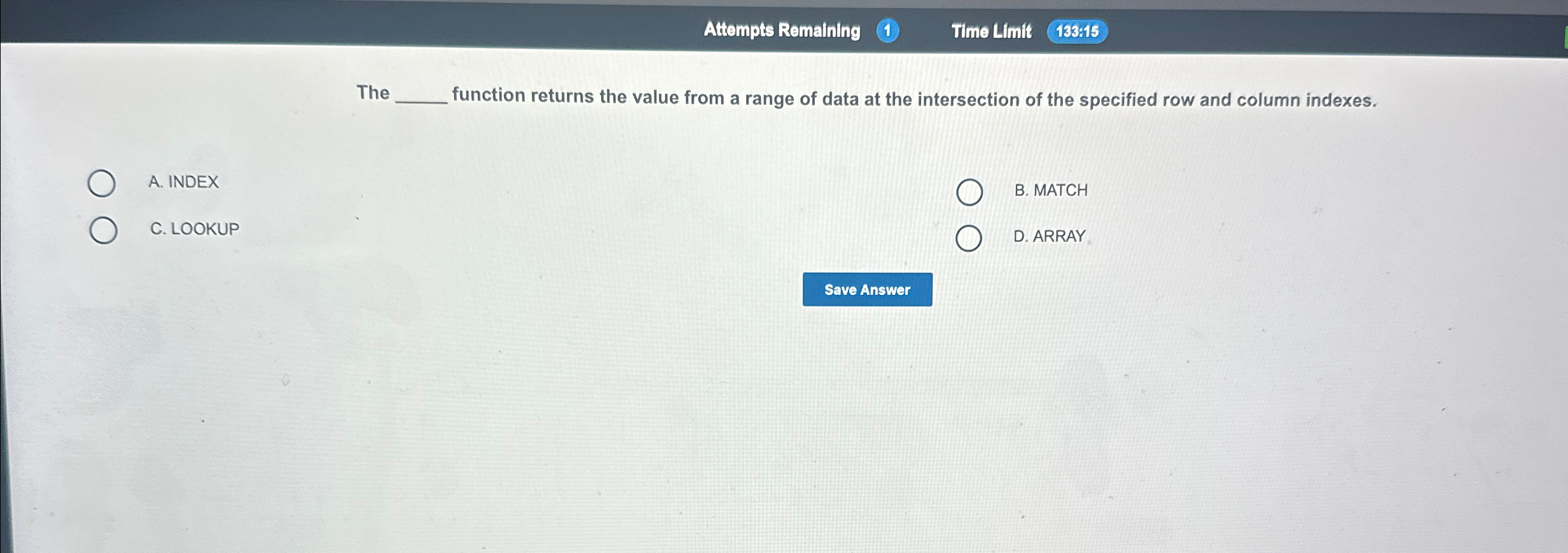 Attempts Remaining ( 1 ) Time Limit 1 3 3 9 1 5