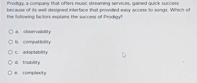 Prodigy, a company that offers music streaming