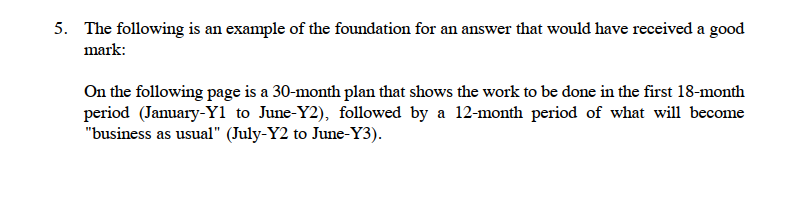 Assume you are responsible for the planning