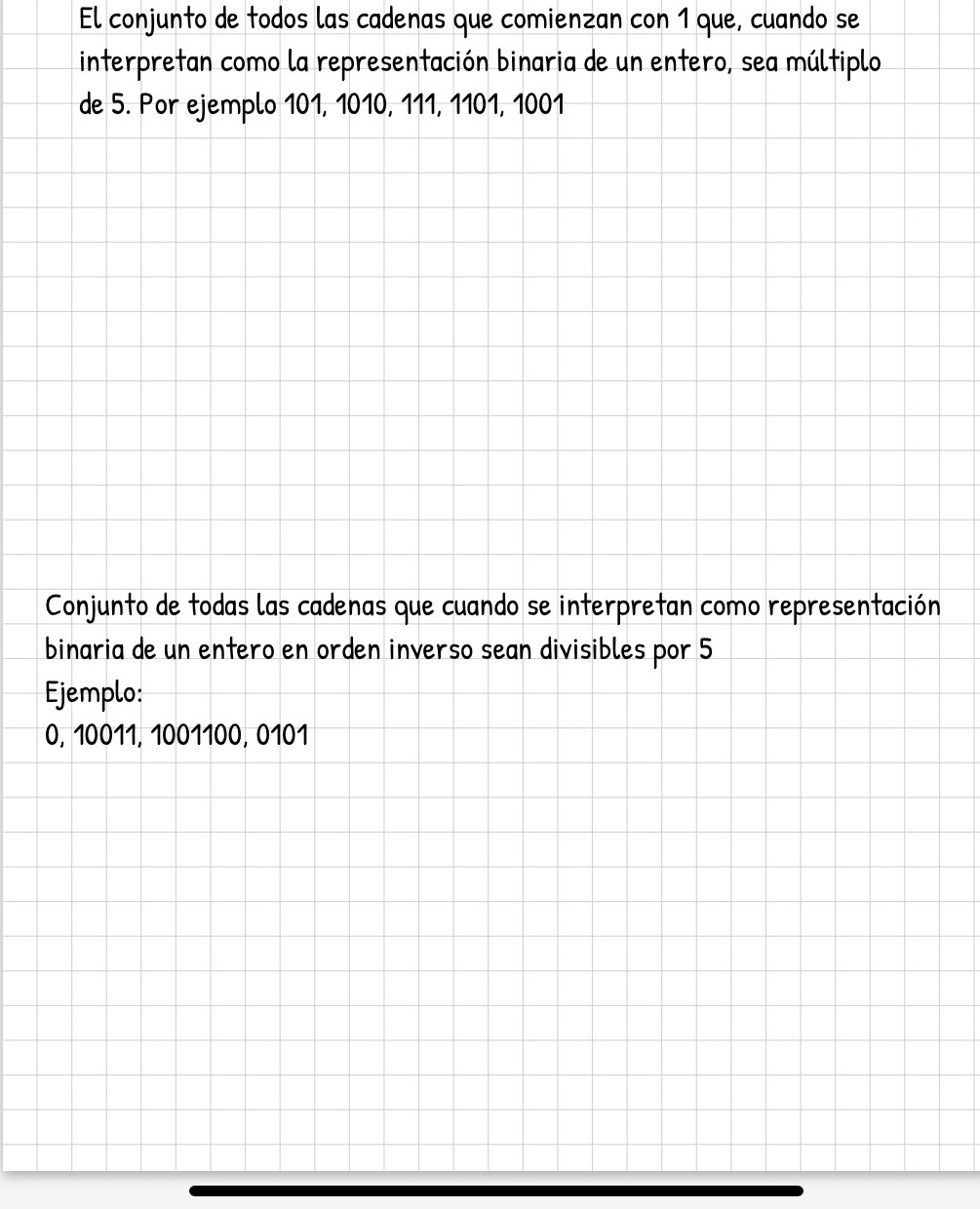 Reslizar los siguientes automatas El conjunto de