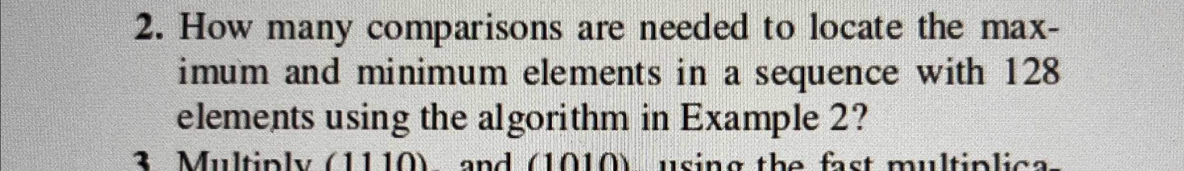 How many comparisons are needed to locate the