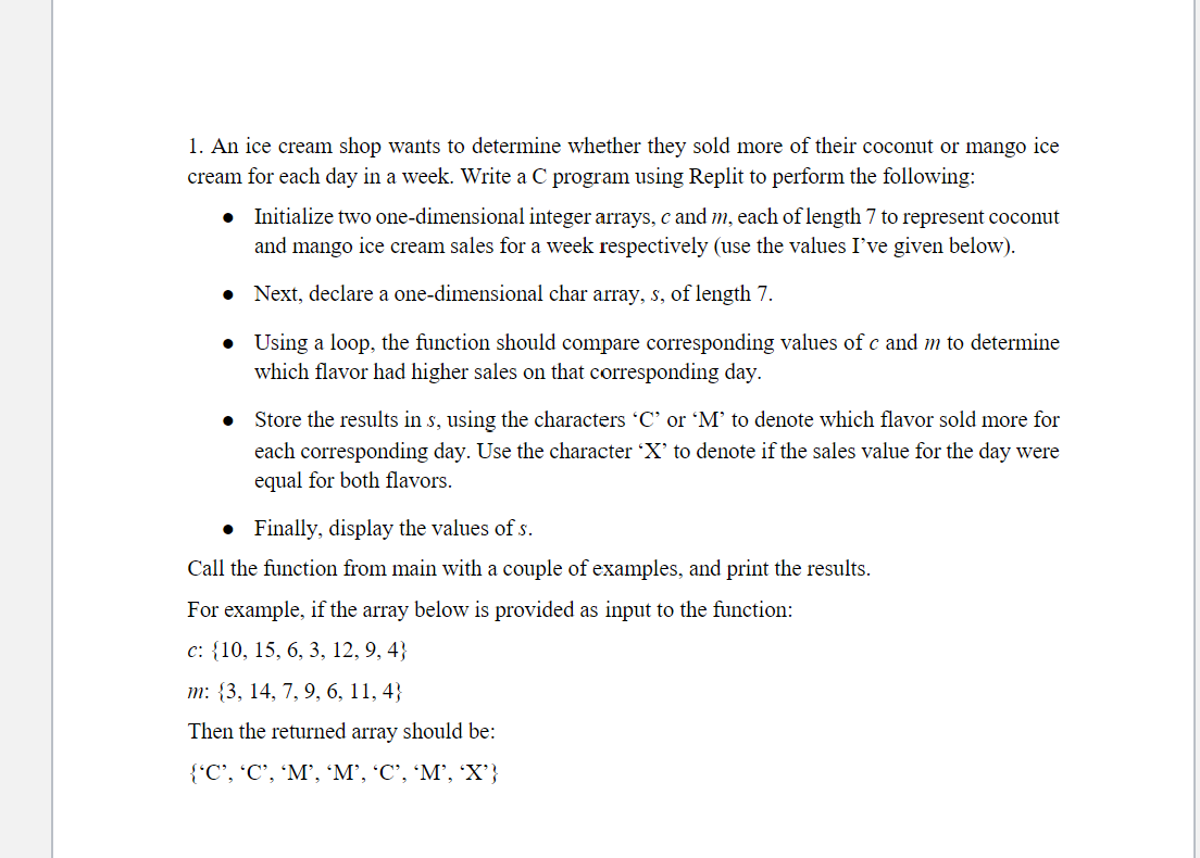 An ice cream shop wants to determine whether they