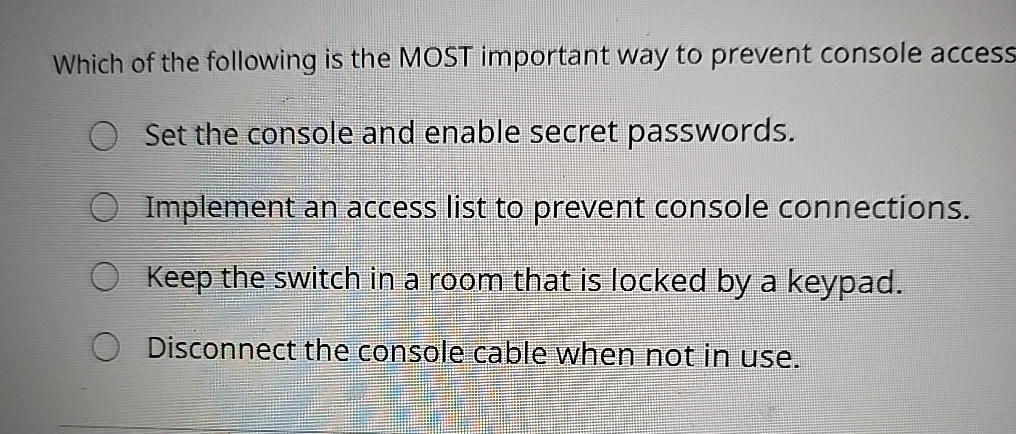 Which of the following is the MOST important way