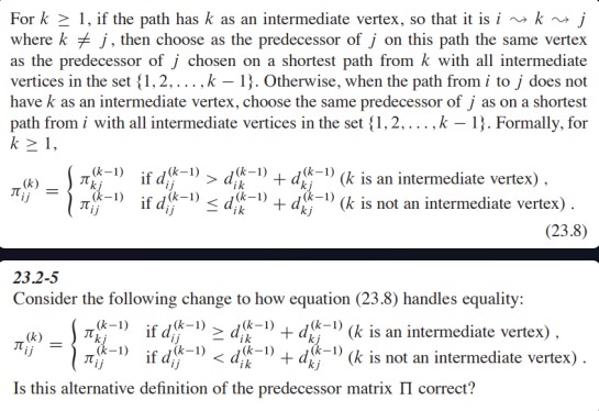 For k 1 , if the path has k as an intermediate