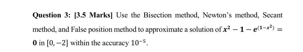 Solve manually in deatils and show approximation