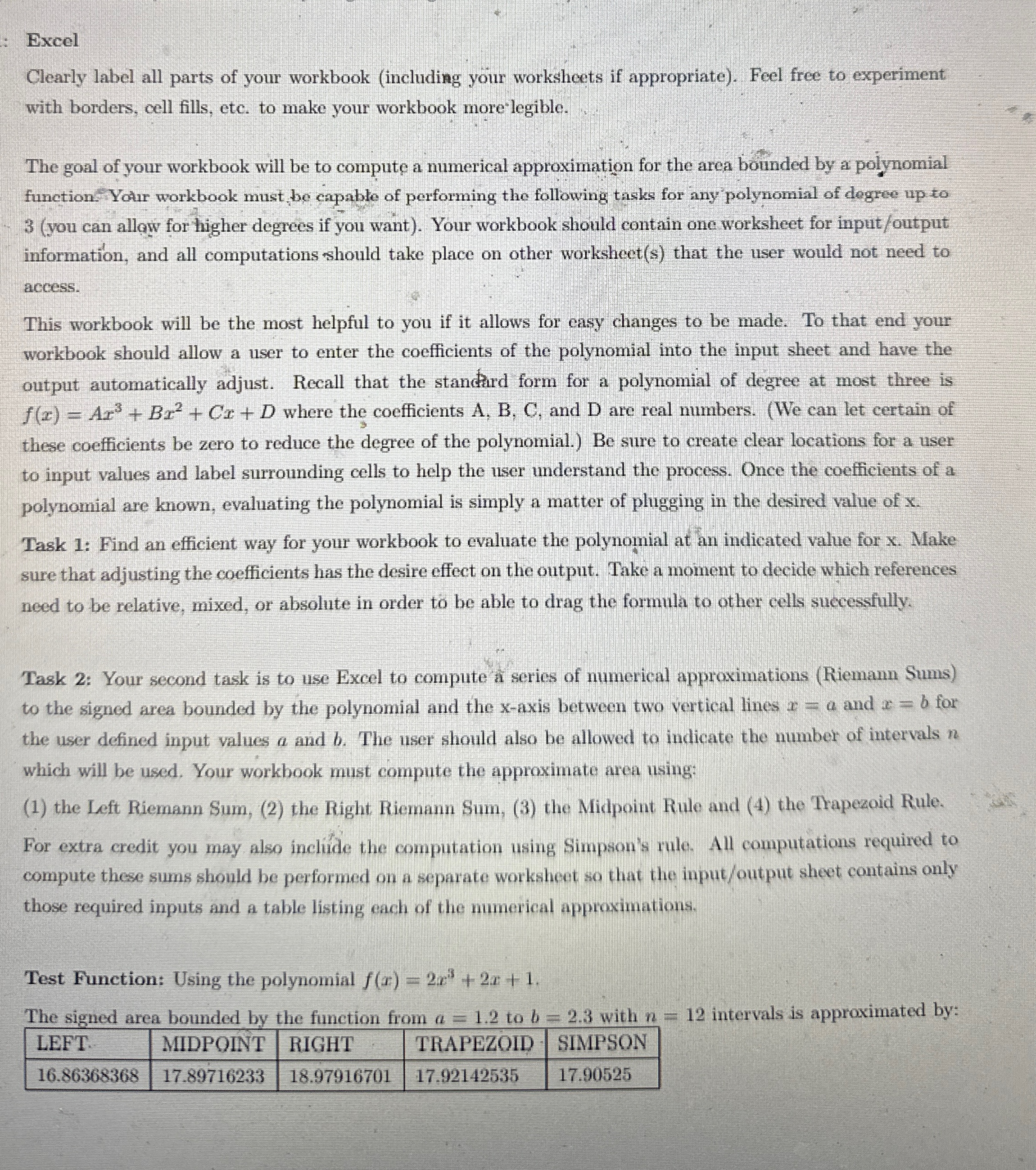 Excel Clearly label all parts of your workbook (