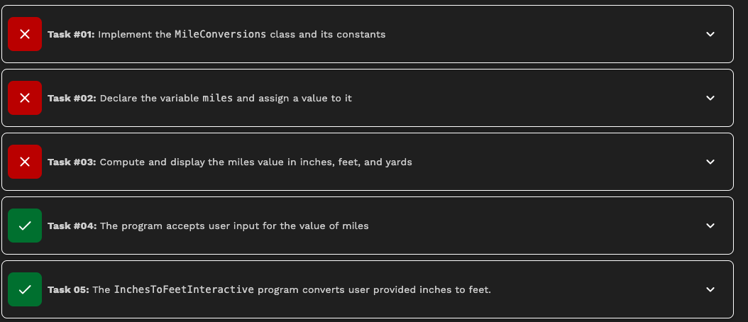 Part A Write a program called InchesToFeet that