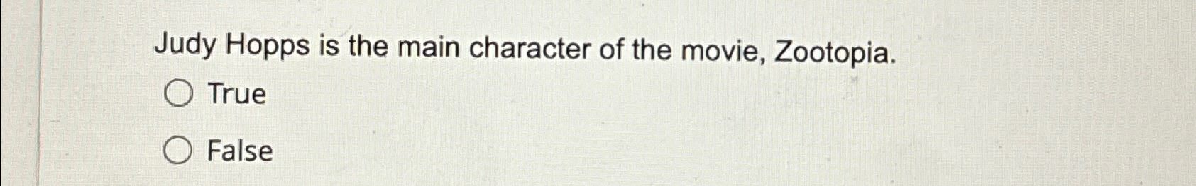 Judy Hopps is the main character of the movie,