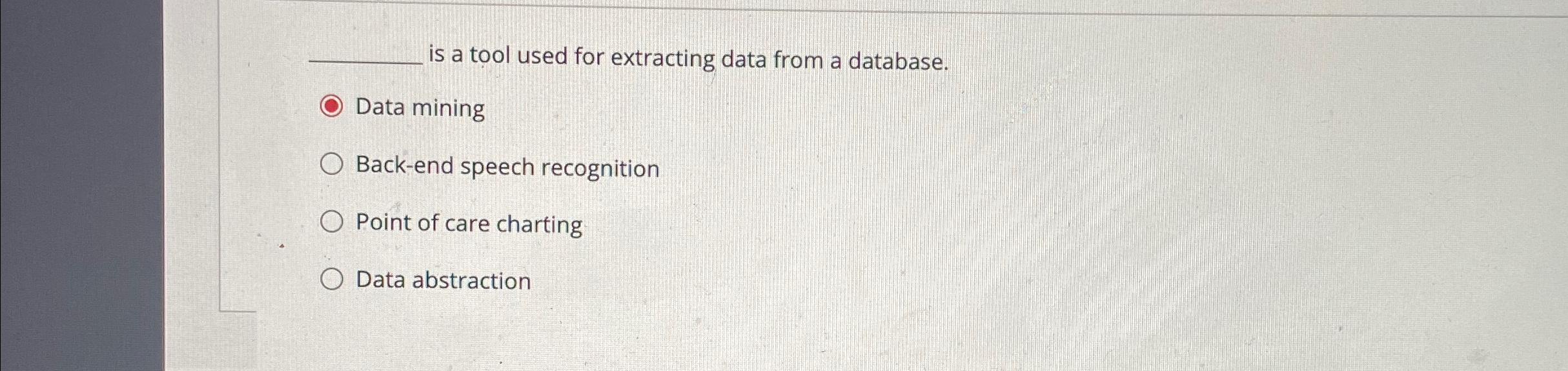 is a tool used for extracting data from a