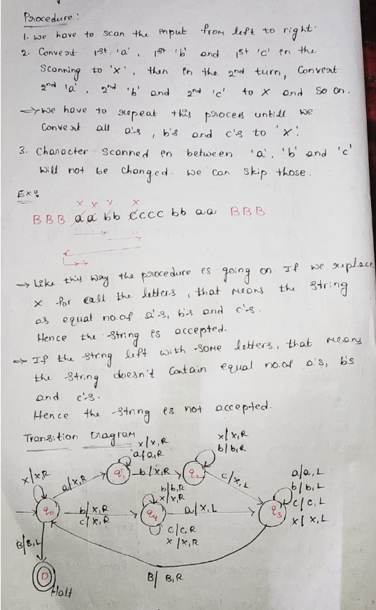 Please help me figure this out. Below is a turing