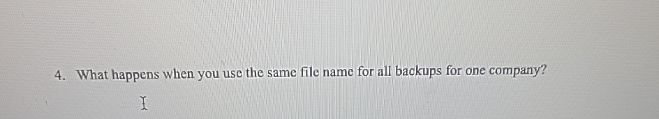What happens when you use the same file name for