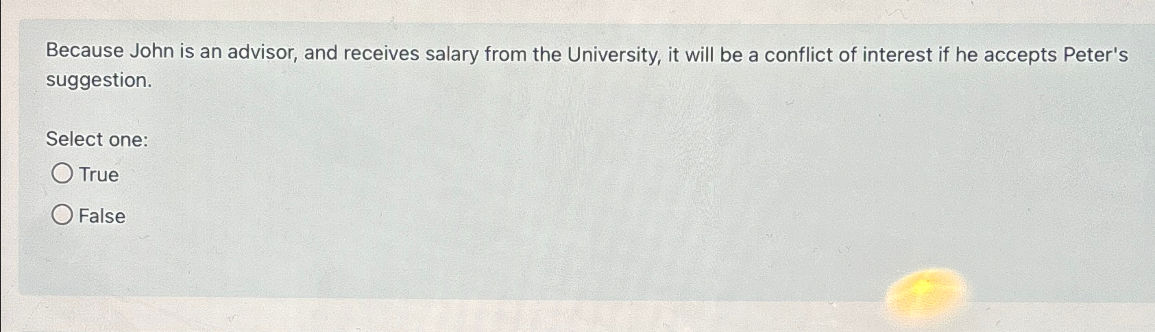 Because John is an advisor, and receives salary