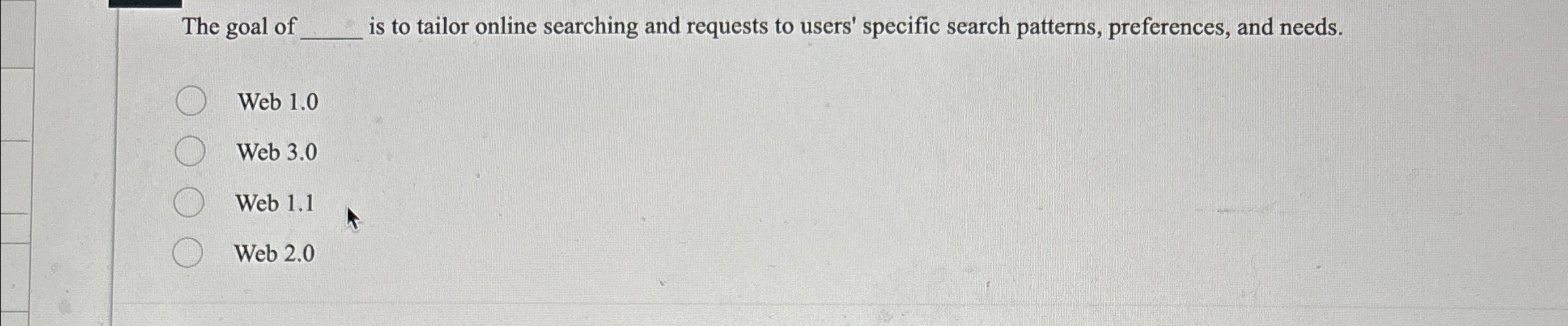 The goal of is to tailor online searching and