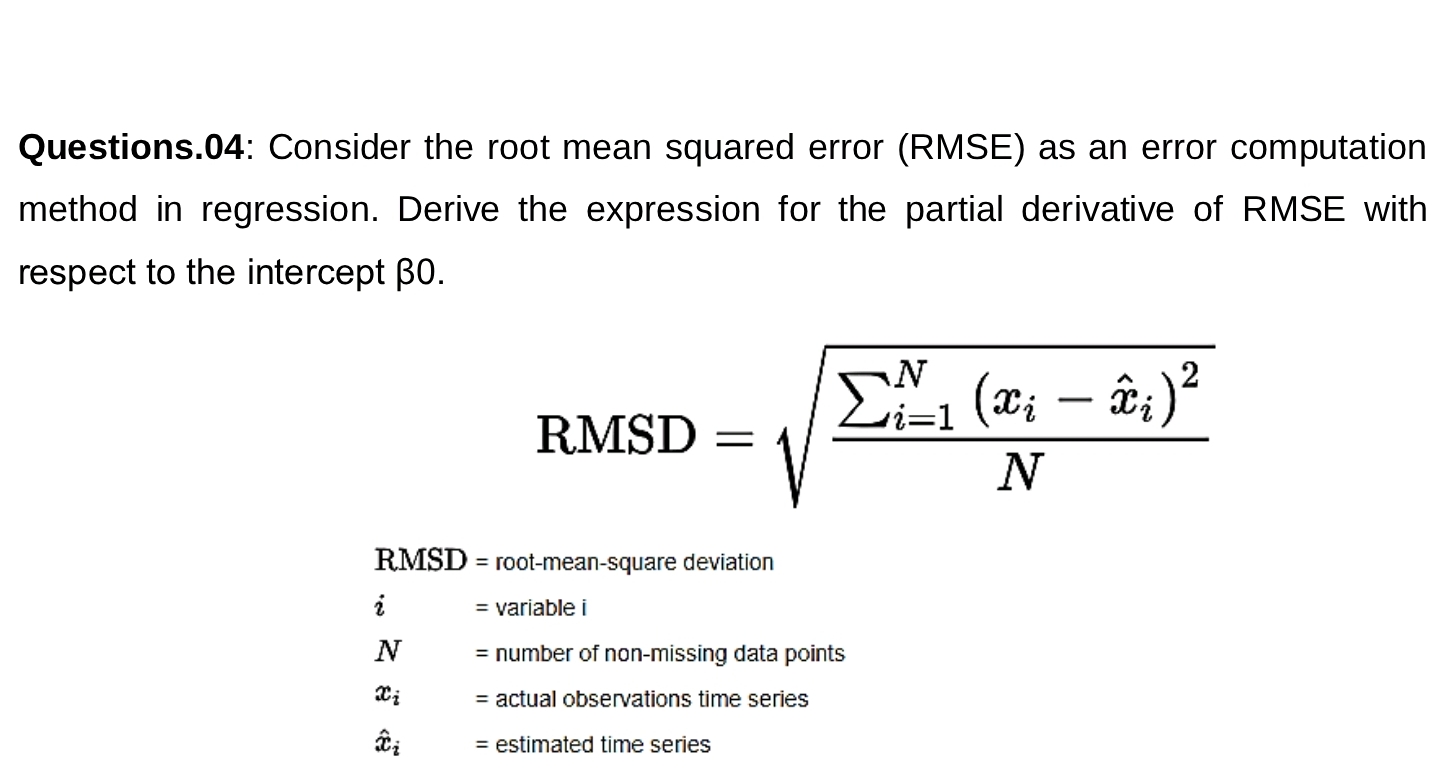 This question is from machine learning assignment