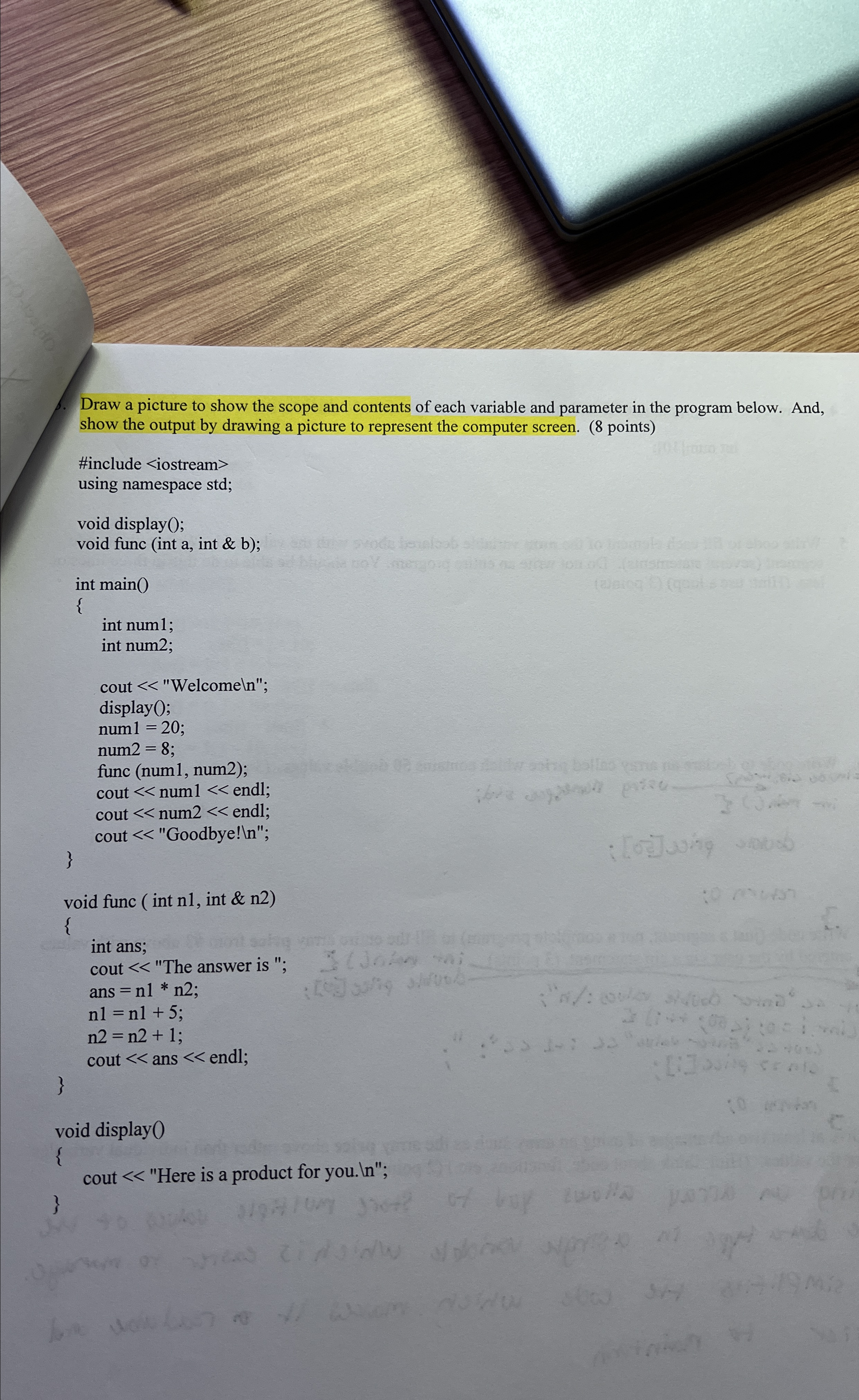 Draw a picture to show the scope and contents of