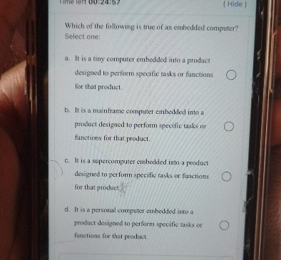 ( Hide ) Which of the following is true of an