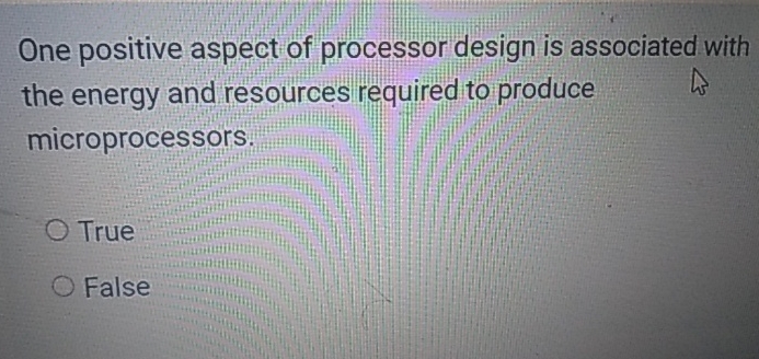 One positive aspect of processor design is