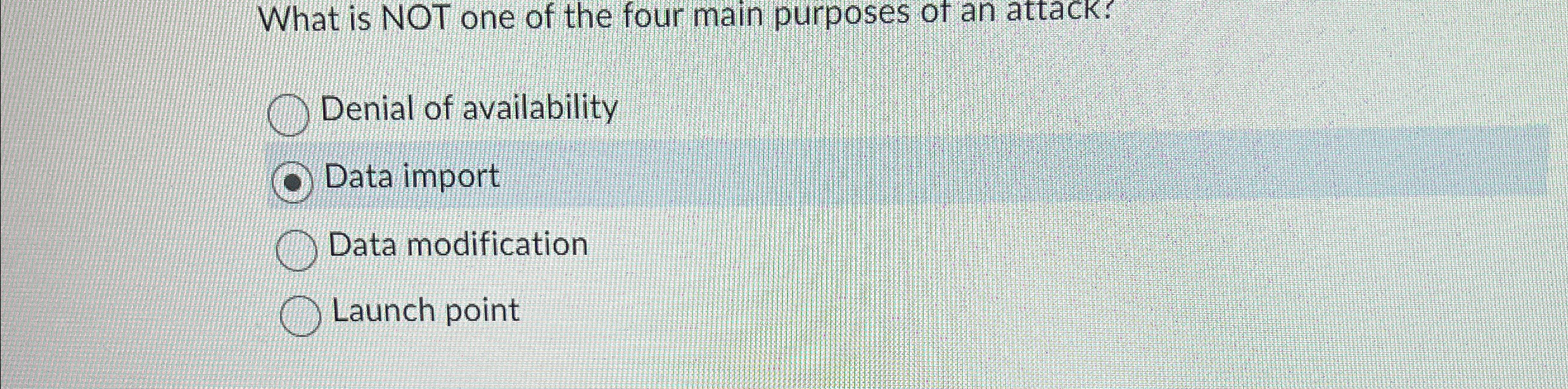 What is NOT one of the four main purposes of an