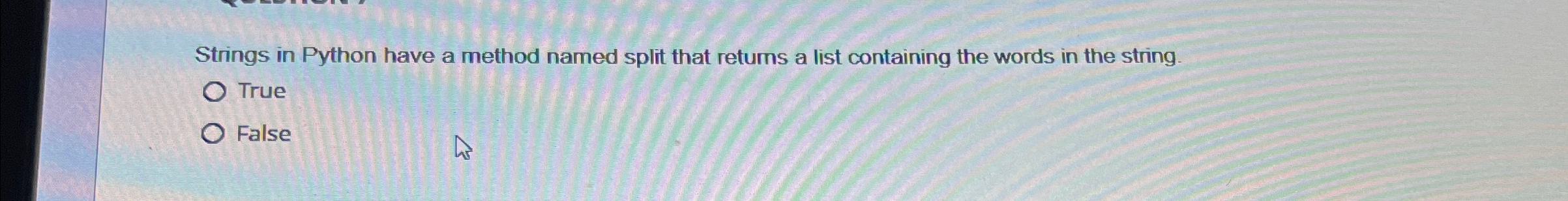 Strings in Python have a method named split that