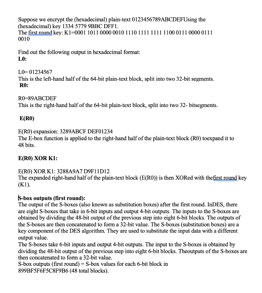 computer Science... Suppose we encrypt the (