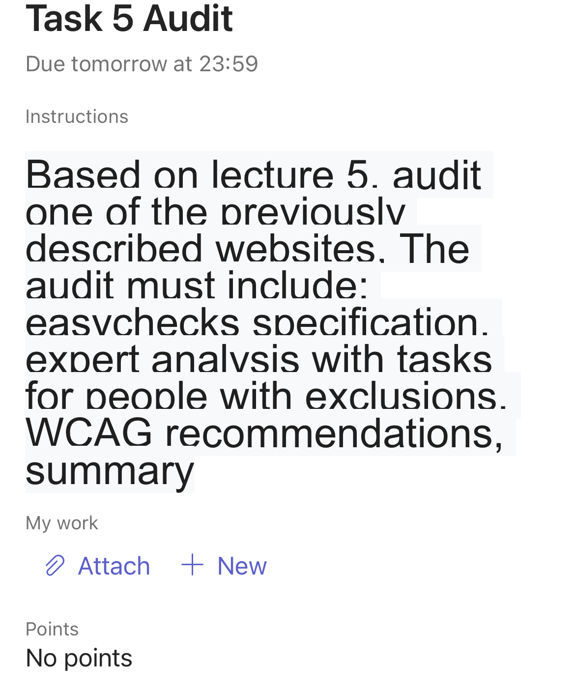 Based on lecture 5 . audit one of the previouslv