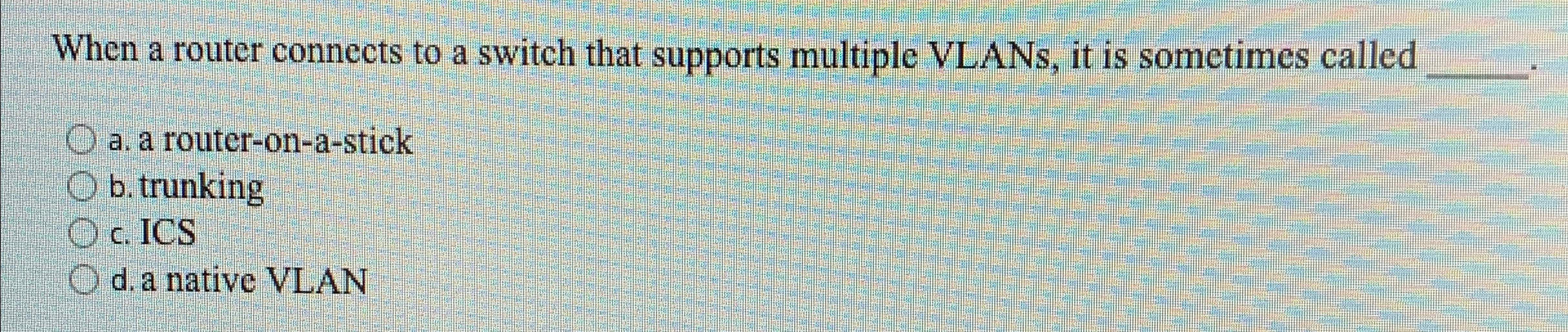 When a router connects to a switch that supports