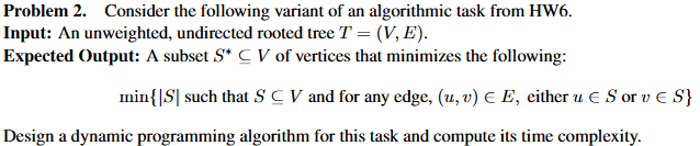 Design a dynamic programming algorithm for this