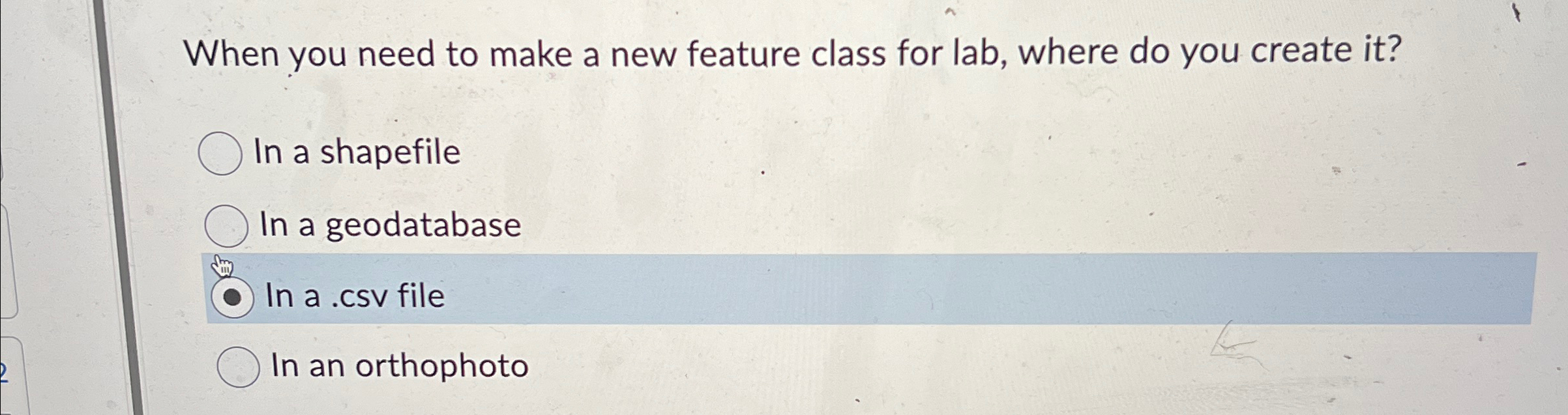 When you need to make a new feature class for