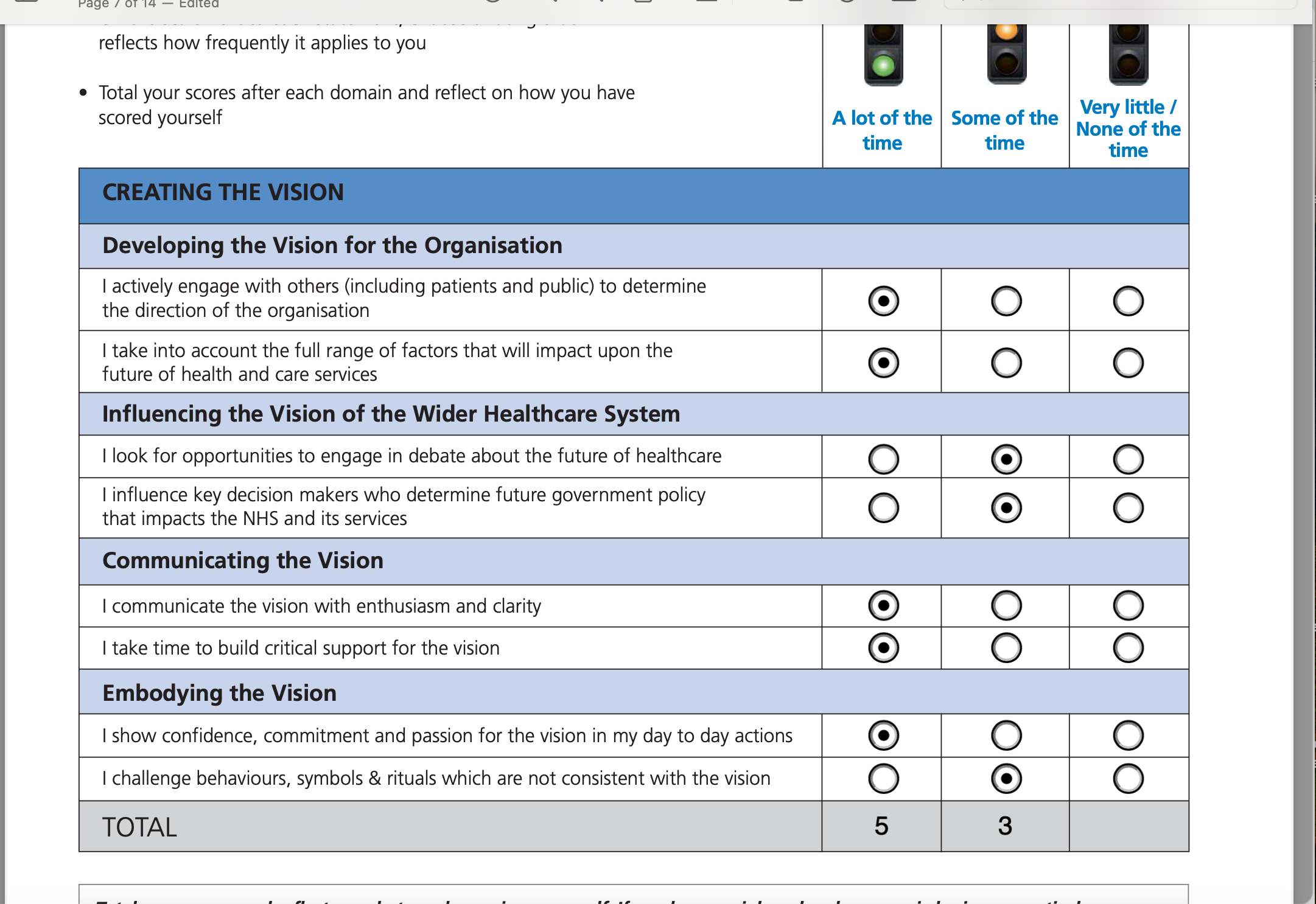 rage 7/ 0T 14 taitea == - - _ reflects how
