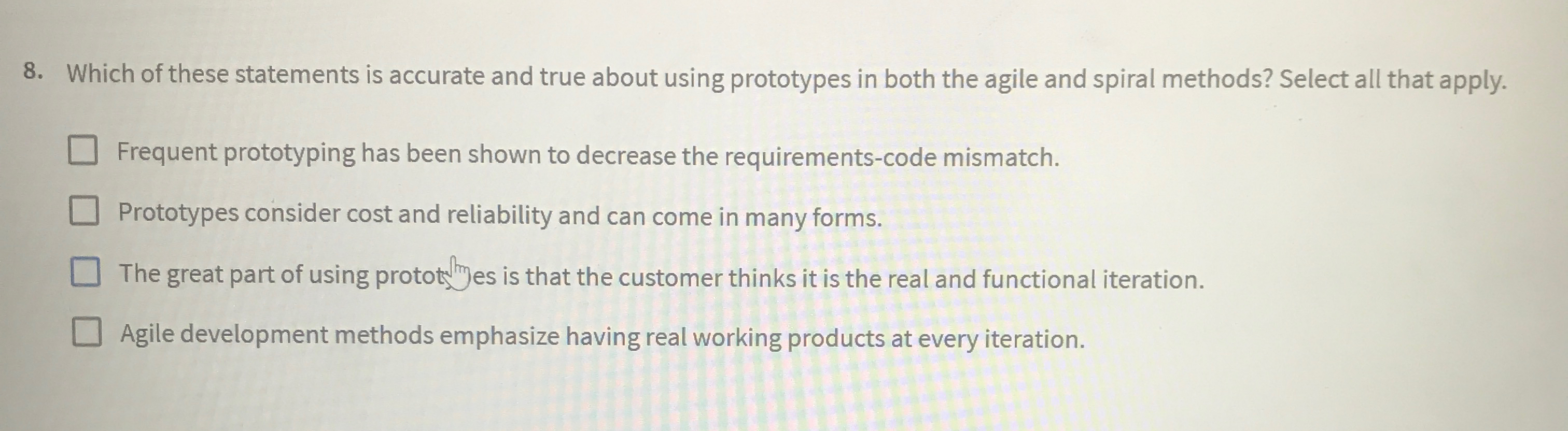 Which of these statements is accurate and true