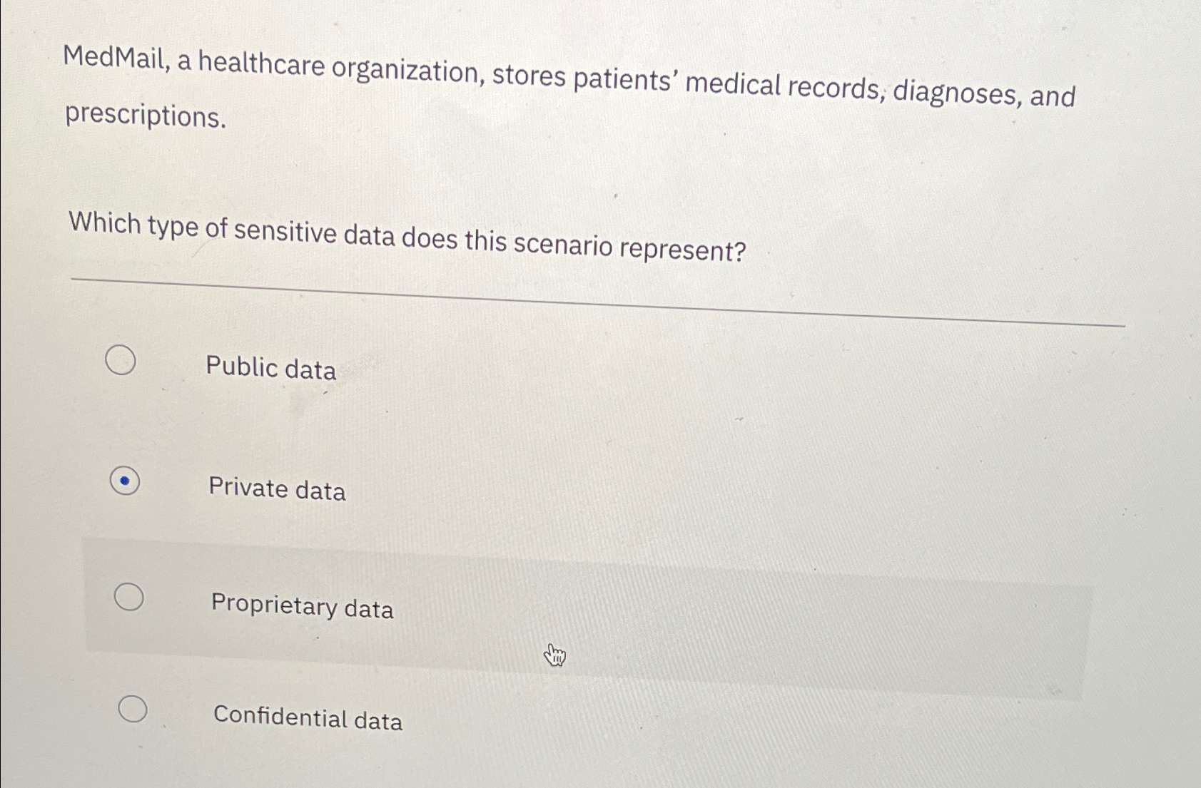 MedMail, a healthcare organization, stores