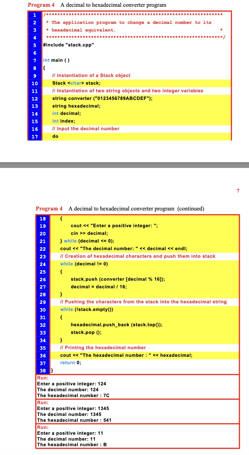 ONLY MODIFY the code in Program 4 to let the