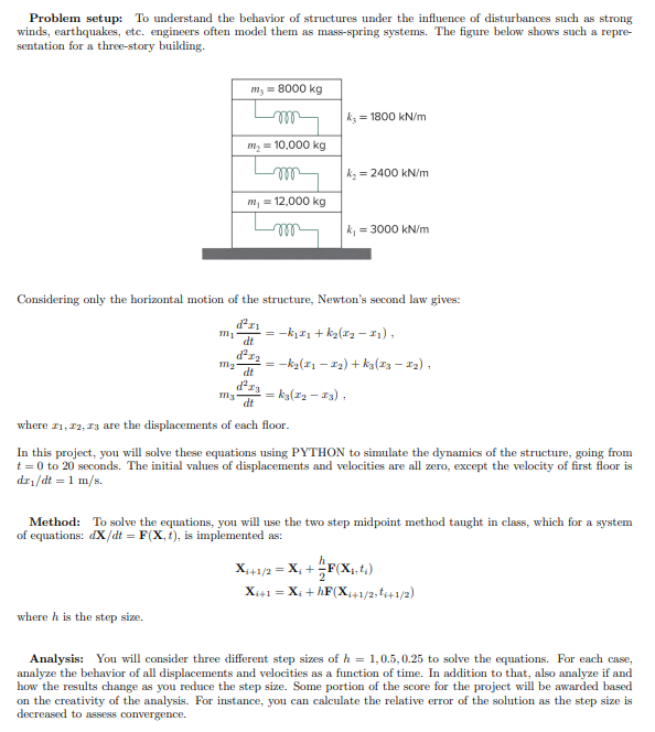Please solve alll Problem setup: To understand