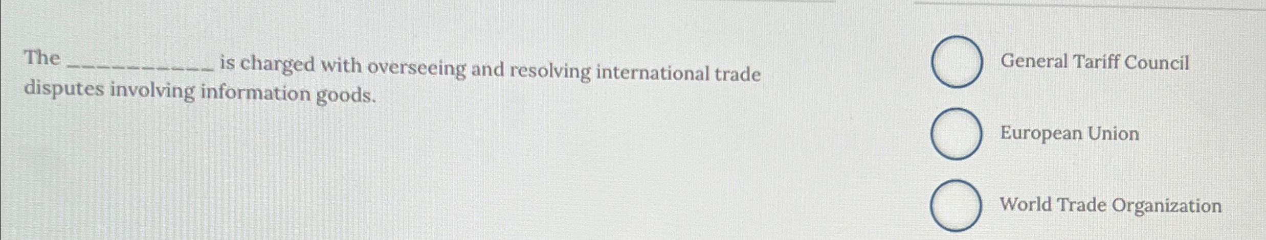 The is charged with overseeing and resolving