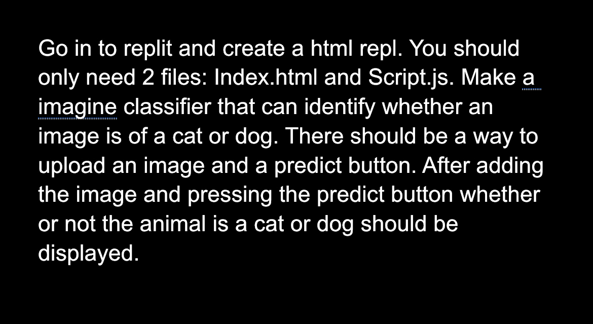Go in to replit and create a html repl. You
