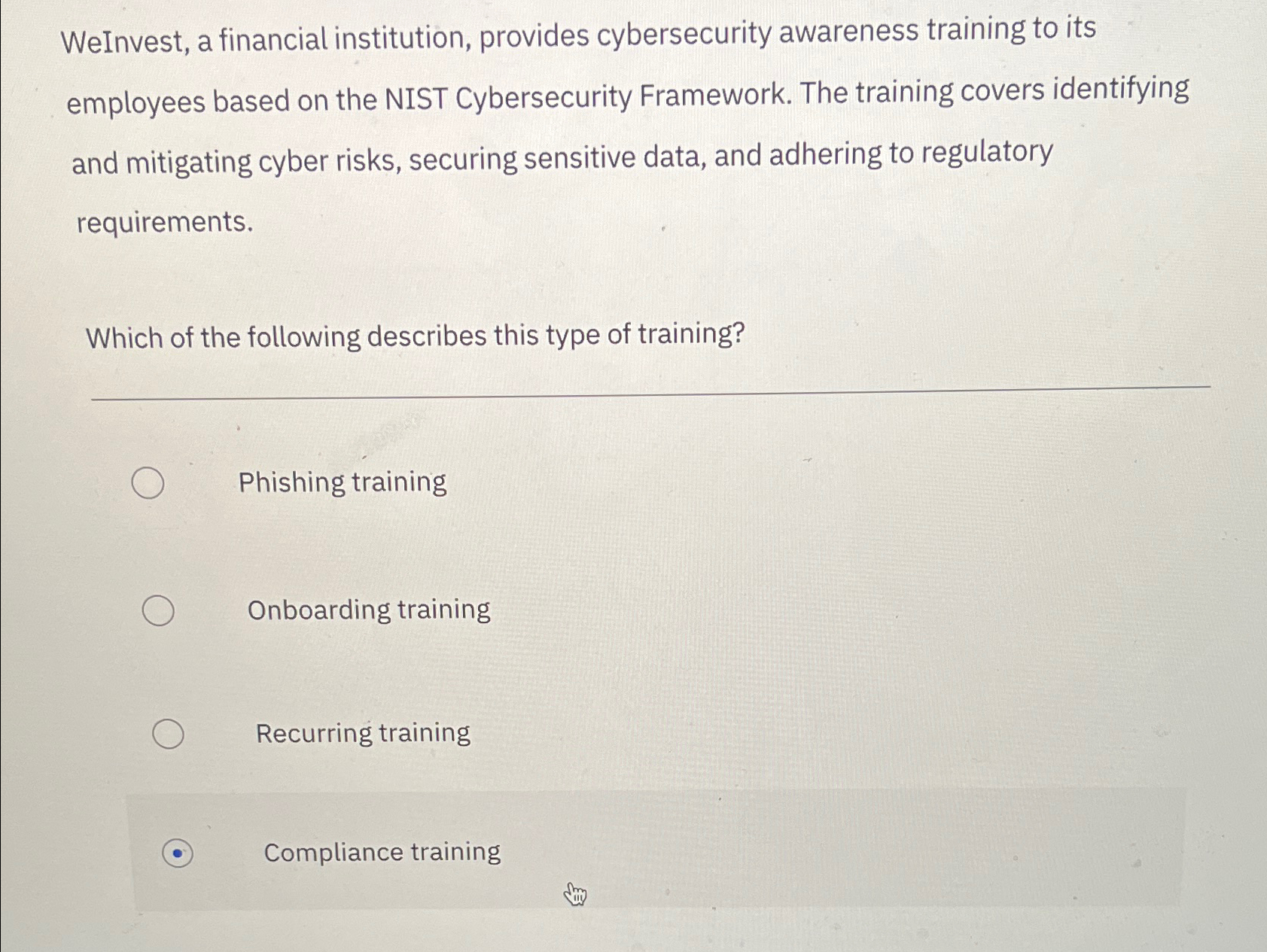 WeInvest, a financial institution, provides