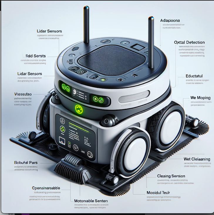 Create a CAD model of this robot. Units are in mm