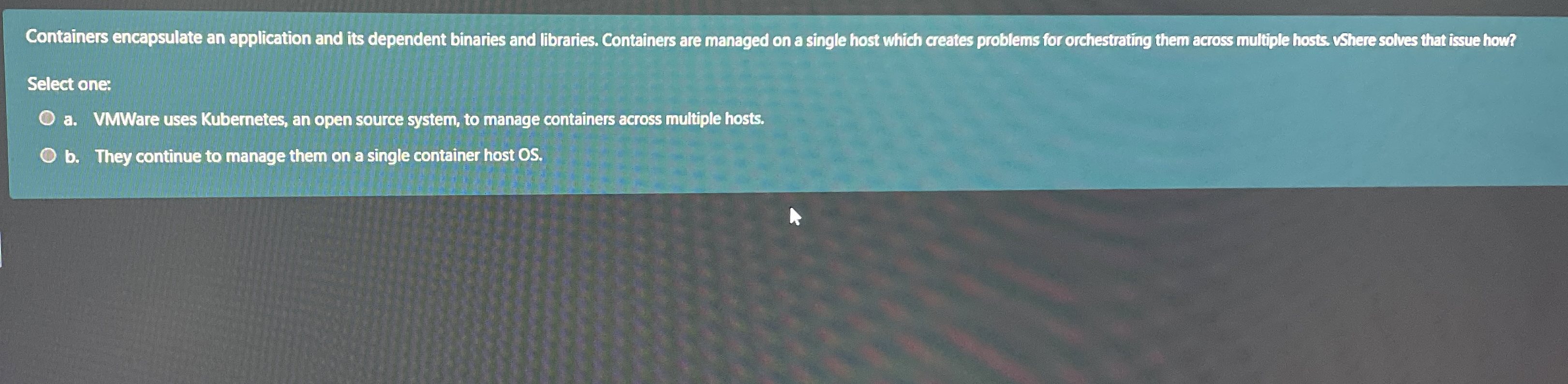 Containers encapsulate an application and its