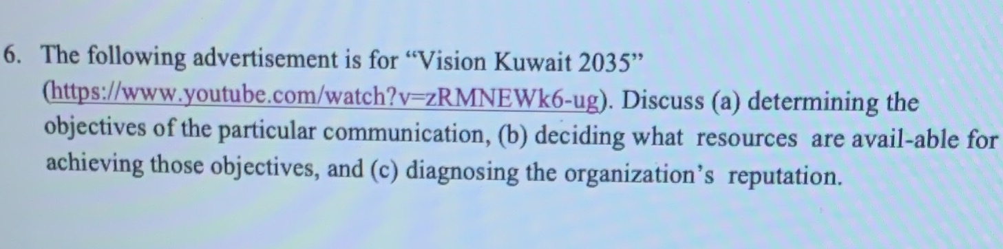 The link for the video :