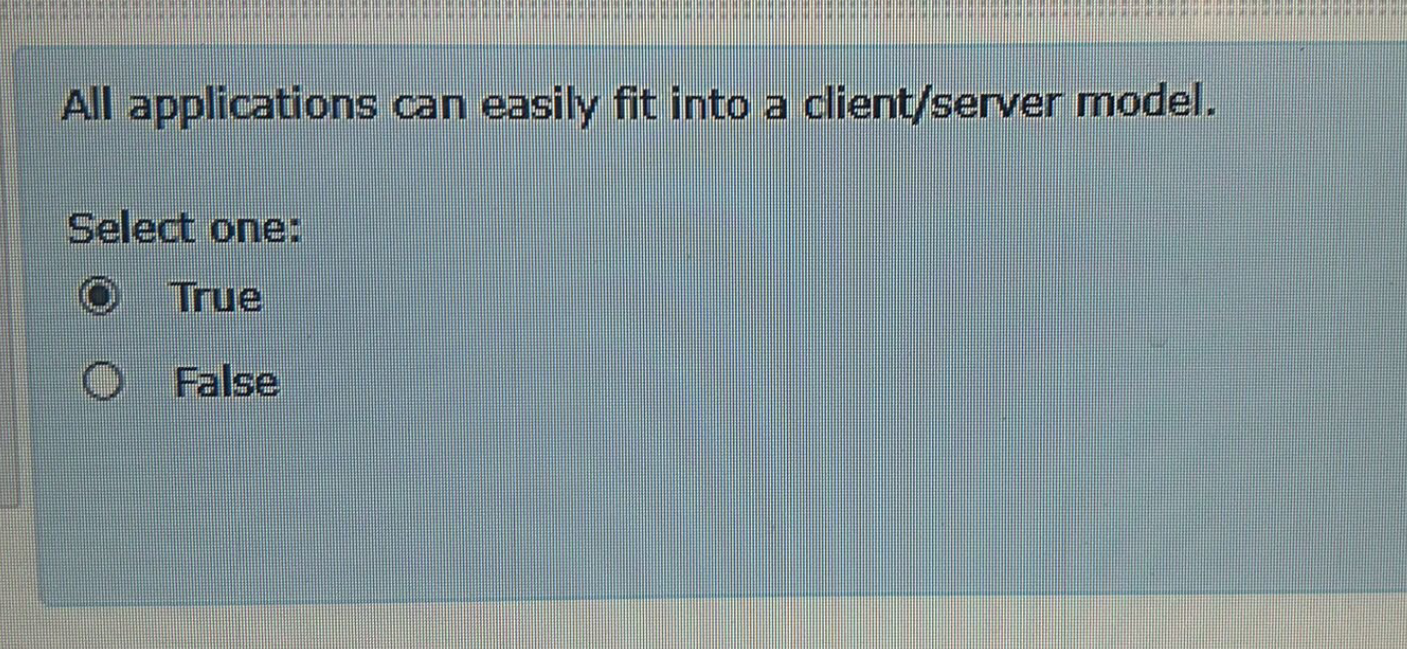 All applications can easily fit into a client /